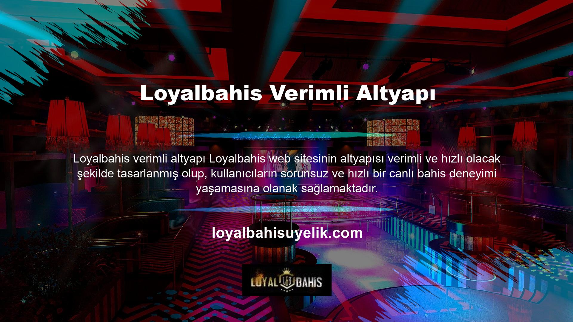 Ek olarak, sıkı oranlara ve sonuçlara odaklanan canlı bir bahis bölümü oluşturmak için Loyalbahis yararlanabilirsiniz